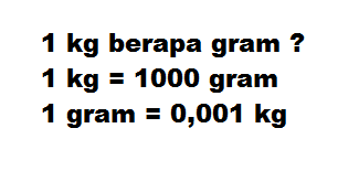 1 kg berapa gram ? - Apakah .xyz