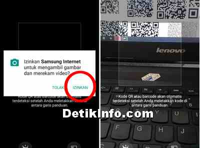 Cara Foto Kode QR di HP Samsung Tanpa Aplikasi | Detik Info