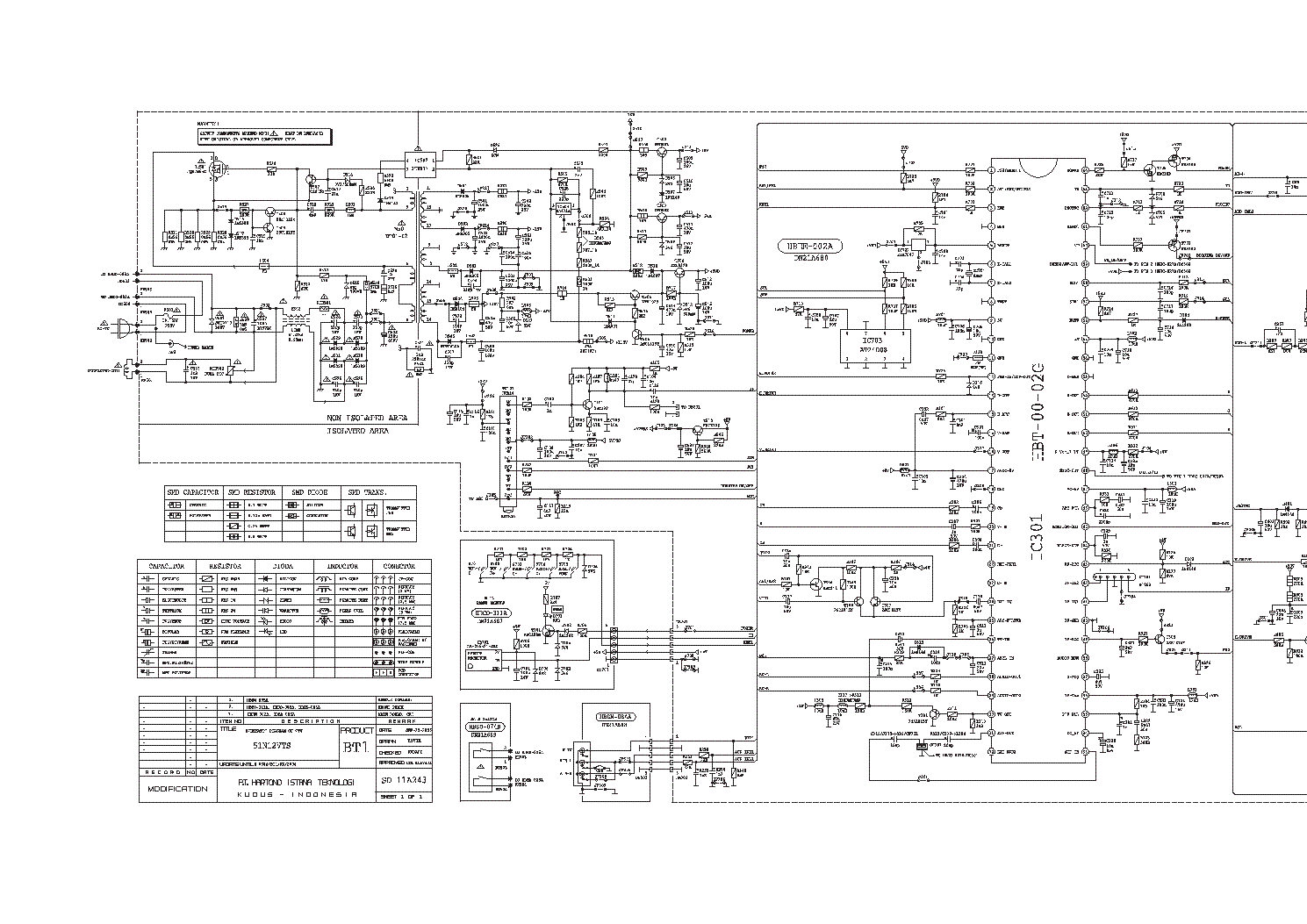 POLYTRON 51N21T 51N12VTS BT1 HBT-00-02G SCH Service Manual download,  schematics, eeprom, repair info for electronics experts