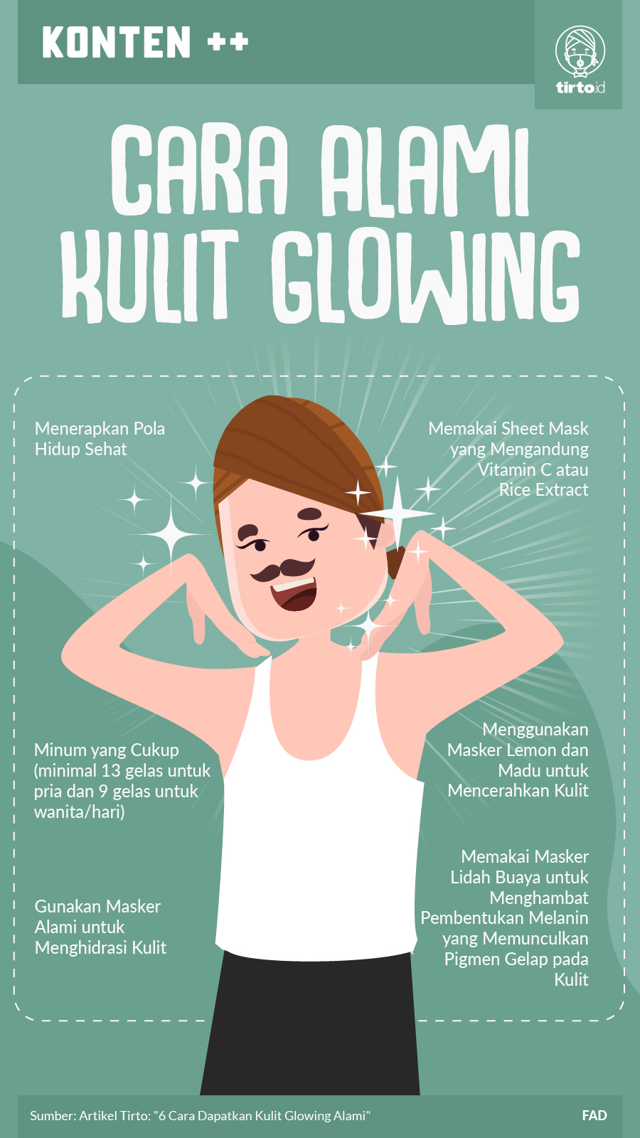 6 Cara Dapatkan Kulit Glowing Alami