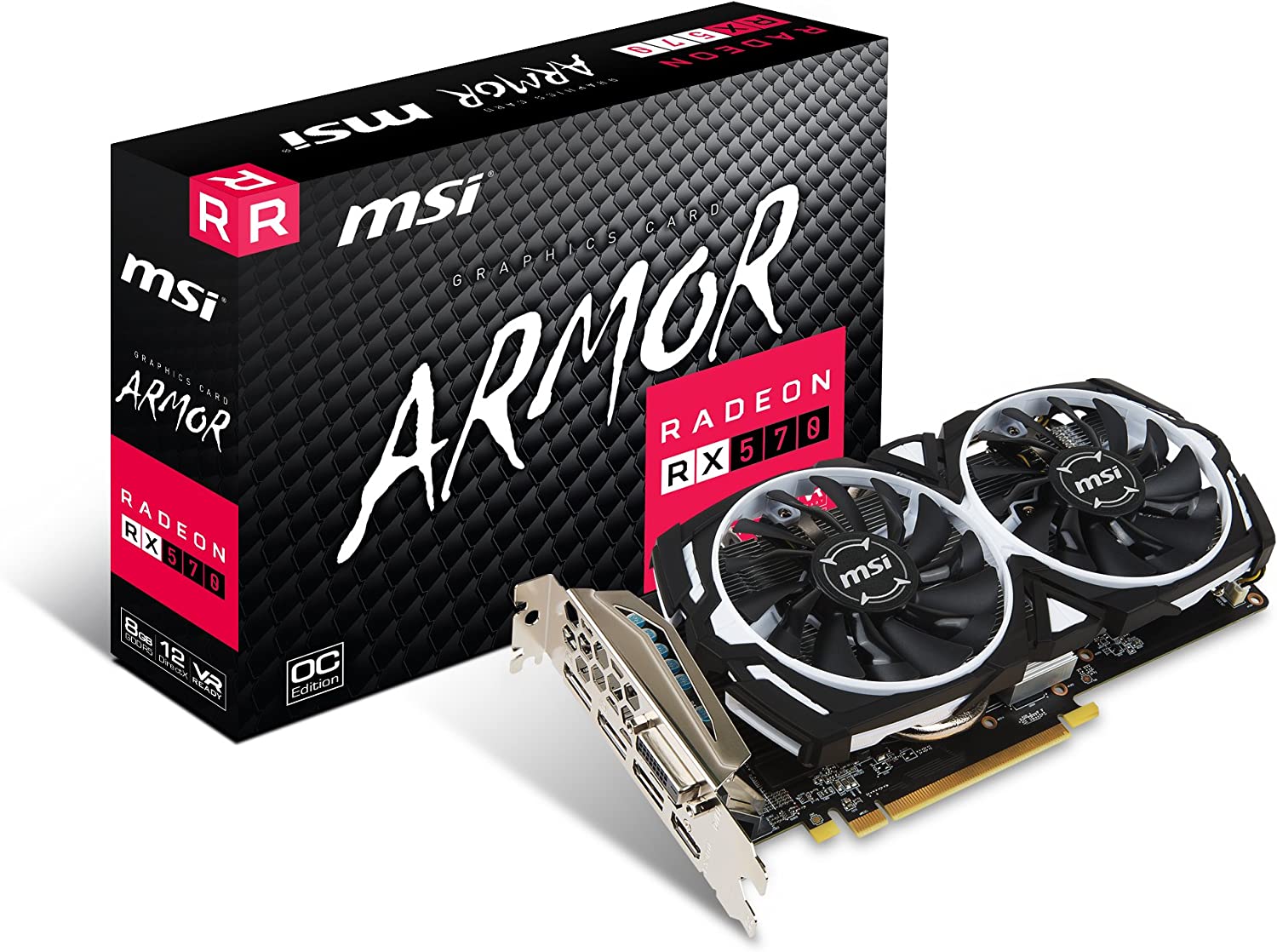 Amazon.com: MSI Gaming Radeon RX 570 256-bit 8GB GDRR5 DirectX 12 VR Ready  CFX Graphcis Card (RX 570 ARMOR 8G OC) : Electronics