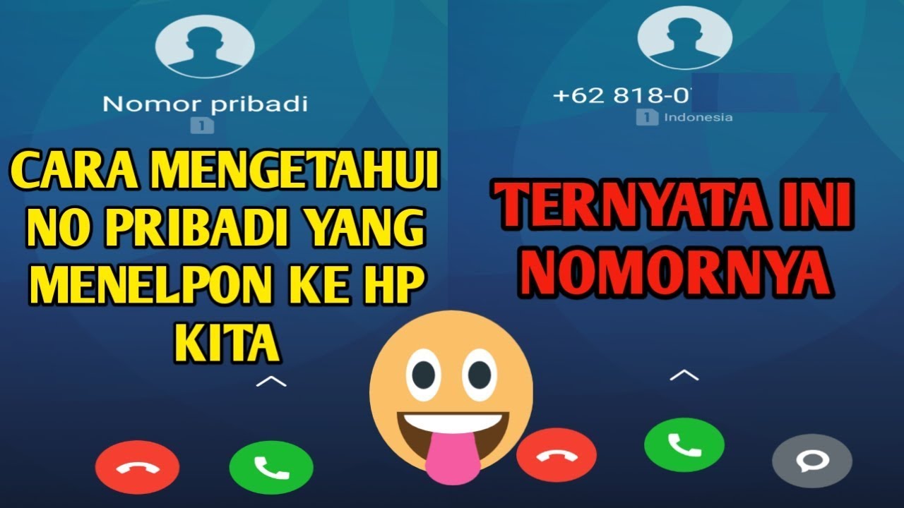 cara mengetahui no pribadi yang menelpon ke hp kita (no private) - YouTube