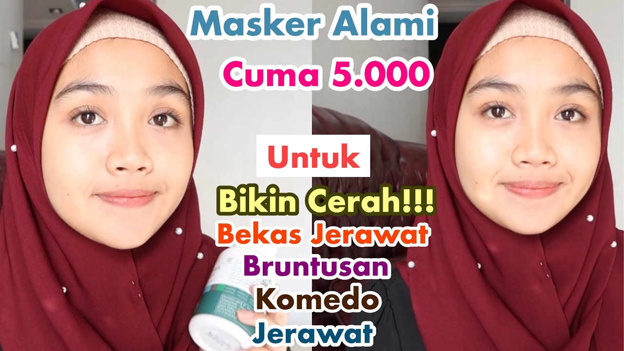 Masker Alami Buat Jerawat, Komedo, Mencerahkan Wajah, Bekas Jerawat Hilang  - YouTube